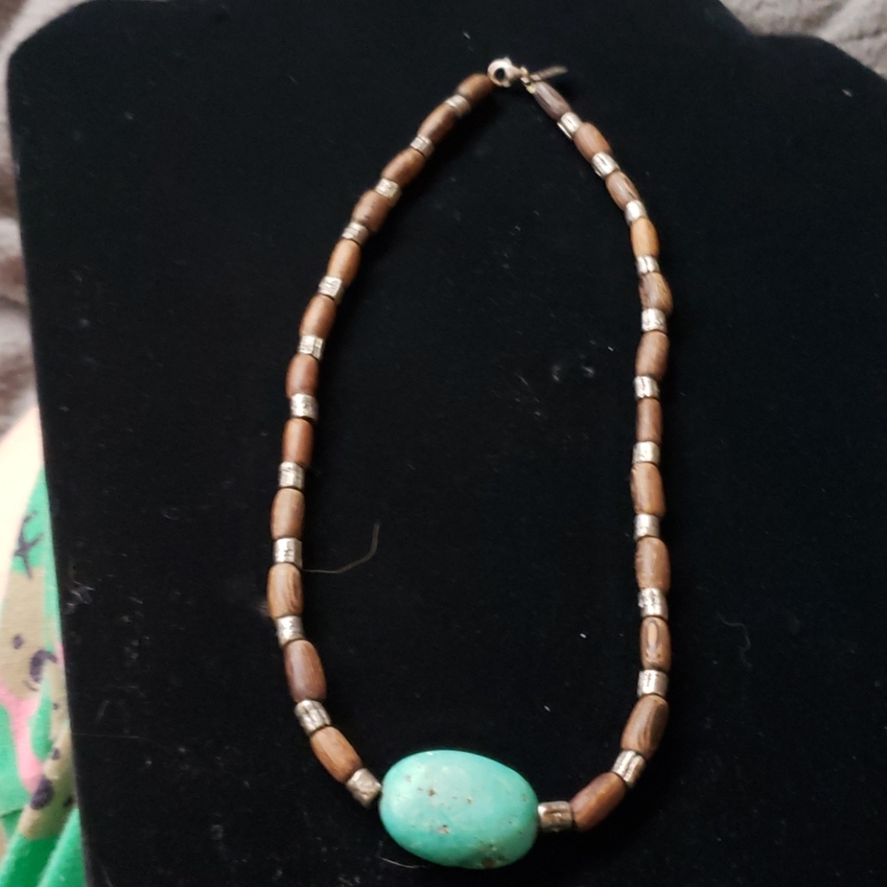 J. Jill 925 Silver Turquoise Necklace